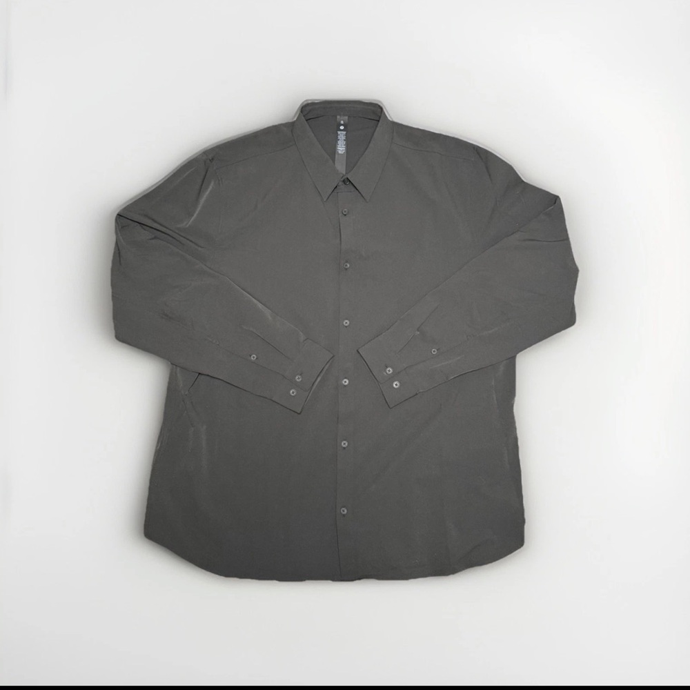 Lululemon New Venture Classic-Fit LS Shirt Black XXL Wrinkle-Free Stretch NWT 2X